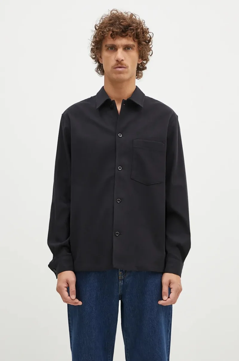 Norse Projects  cămașă din lână Carsten Cotton Wool LS Shirt
