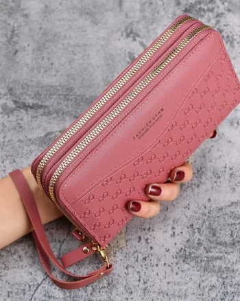 Portofel roz elegant de dama, Sorana