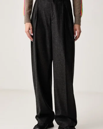 Iceberg  pantaloni straight pentru femei cu amestec de lână
