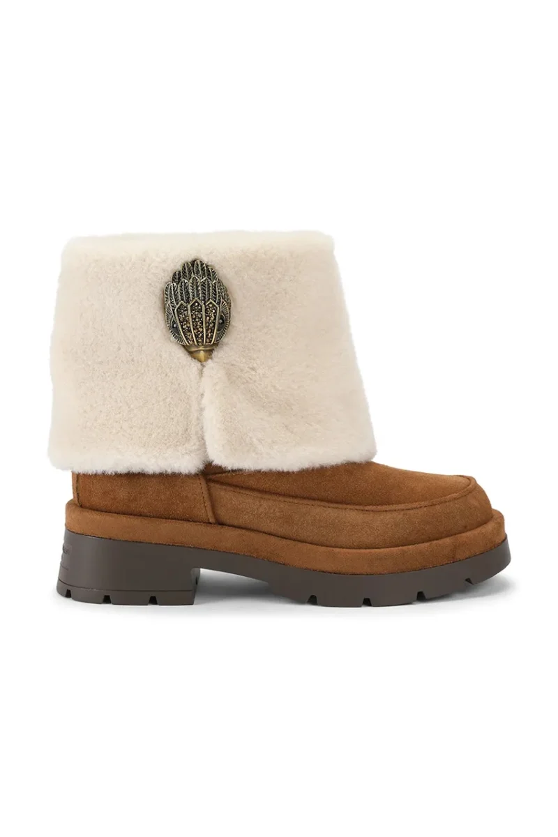 Kurt Geiger London  botine pentru femei din piele întoarsă Blighty Cozy Ankle Boot