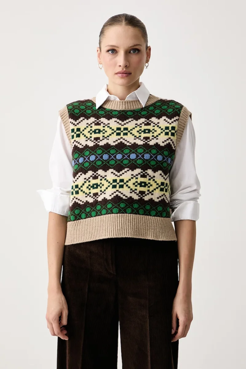 Weekend Max Mara  vestă pentru femei din lână WKDSAVANA