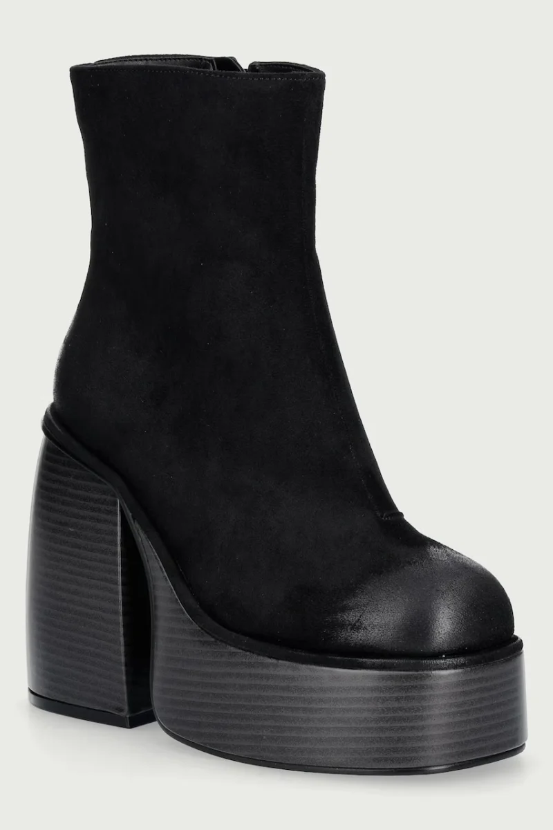 Buffalo  botine cu toc pentru femei Heart Bootie Stack