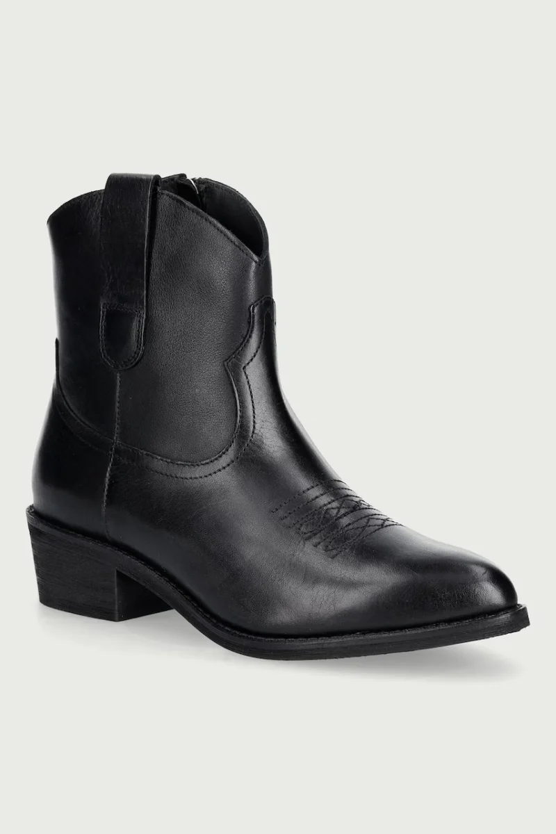 Jonak  cizme cowboy pentru femei din piele TALY CUIR GRAINE