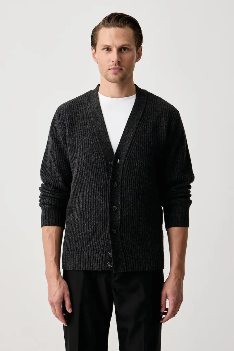 Eton  cardigan pentru bărbați din lână