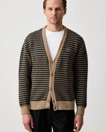 Lacoste  cardigan pentru bărbați cu bumbac